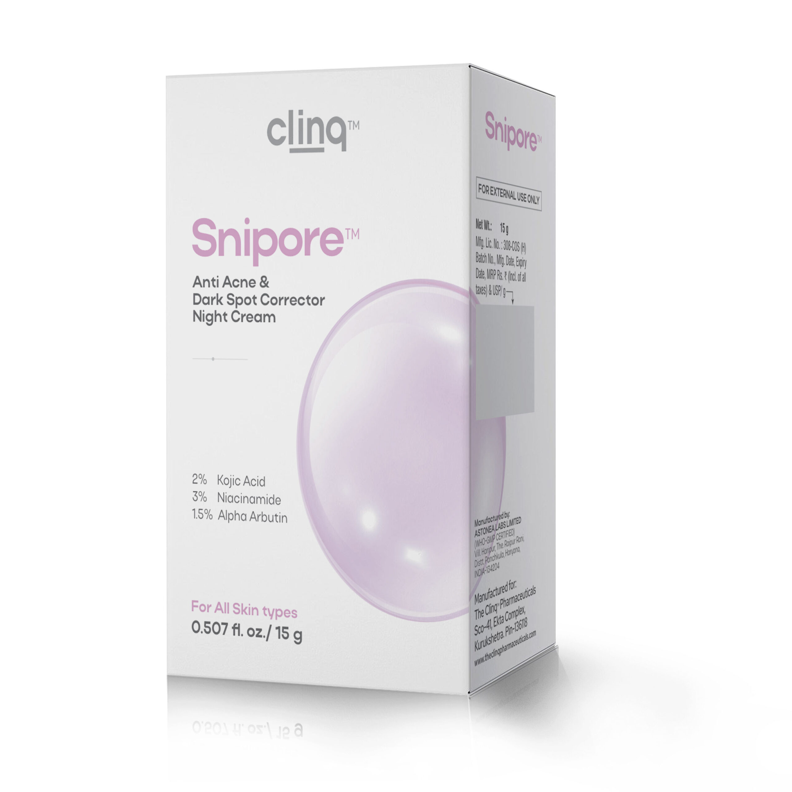 Snipore Anti Acne and Dark Spot Corrector Night Cream