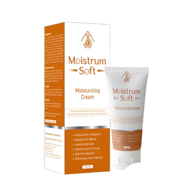Moistrum Soft Moisturizing Cream 100 g – Ceramides, Hyaluronic Acid & Oat Extract for Deep Hydration