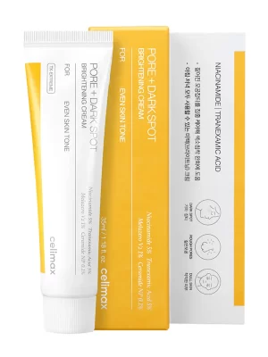 Celimax Pore+Dark Spot Brightening Cream (35ml) – Triple Melanin Care