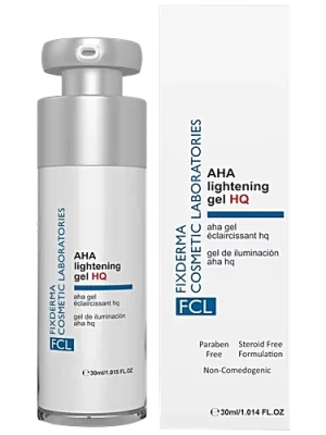Fixderma Cosmetic Laboratories (FCL) AHA Lightening Gel HQ (30ml) – Clinical Depigmenting Gel with 5% Hydroquinone