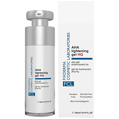 An advanced, clinical-grade depigmenting treatment formulated with 5% Hydroquinone and Alpha Hydroxy Acids (AHAs). This high-potency gel target-corrects stubborn hyperpigmentation, melasma, dark spots, and post-inflammatory discoloration while gently exfoliating the skin for a visibly clearer, more even-toned complexion.