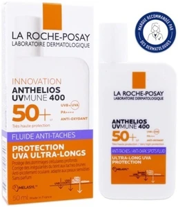 La Roche-Posay Anthelios UVMUNE 400+ Anti-Dark Spots Fluid SPF 50+ (50ml) – Invisible Ultra-Long UVA + HEVL Protection