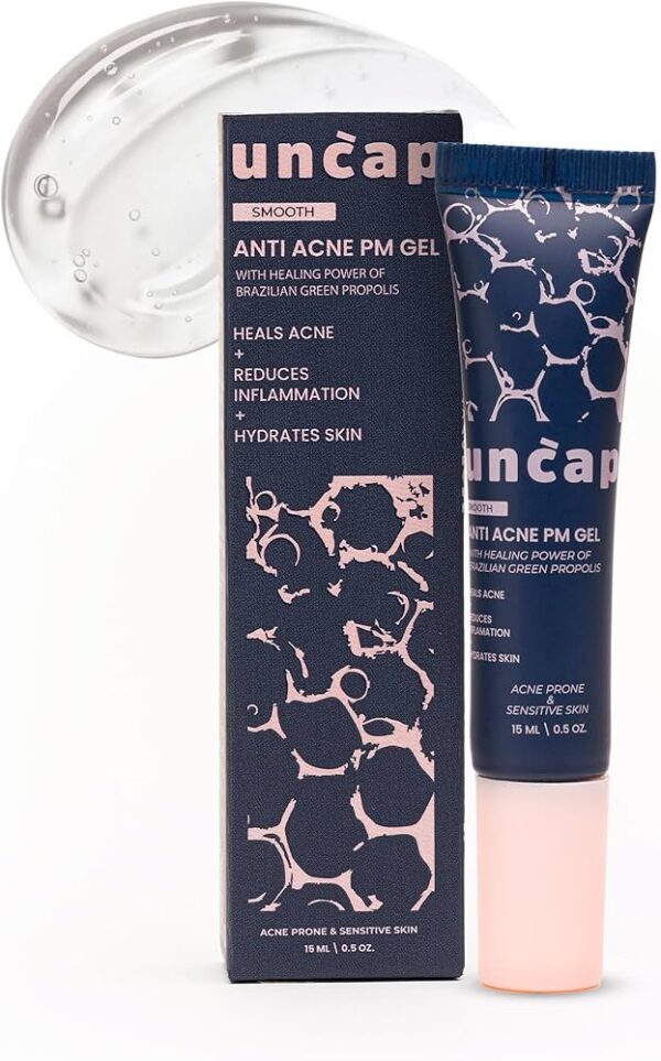 Uncap Smooth Anti Acne PM Gel (15ml) – Night Treatment with Brazilian Green Propolis