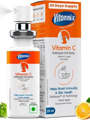 Vitonnix Vitamin-C Sublingual Oral Spray (20ml) – Helps Boost Immunity & Skin Health