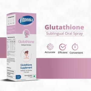 Vitonnix Glutathione with Vitamin C Sublingual Oral Spray (20ml) – Skin Brightening & Anti-Ageing